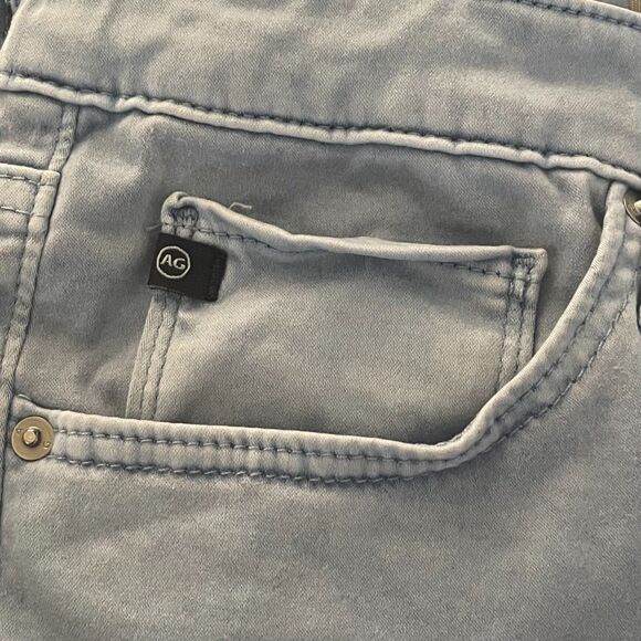 AG Adriano Goldschmied The Stilt Cigarette Pants 30R Cool Light Blue Straight - Picture 9 of 10